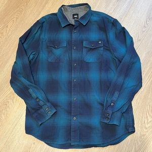 Vans Plaid Classic Fit Button Down Long Sleeve Flannel Shirt Men’s L Large